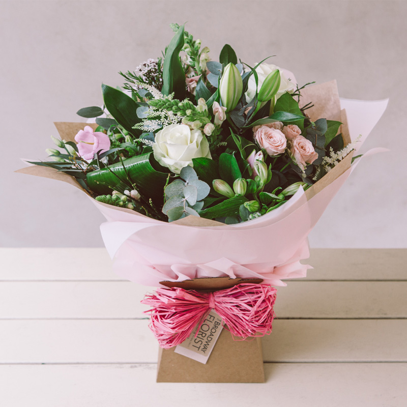 Broadway Florist Bouquets hand tied in water