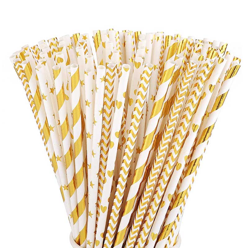 Biodegradable Gold Straw