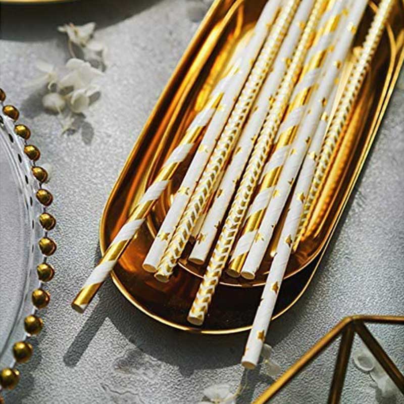 Biodegradable Gold Straw - Image 3