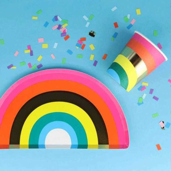 Rainbow Paper Plate - Image 2