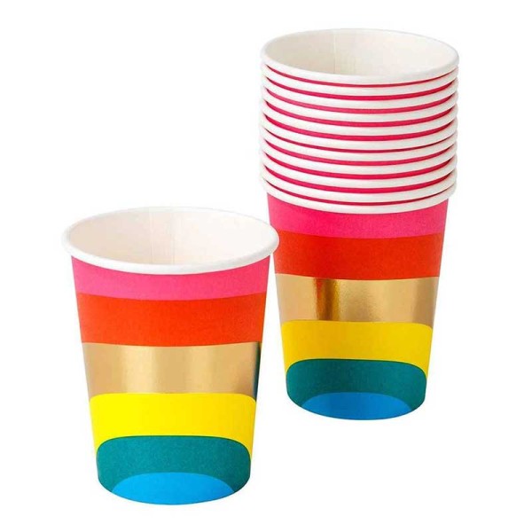 Rainbow Paper Cups