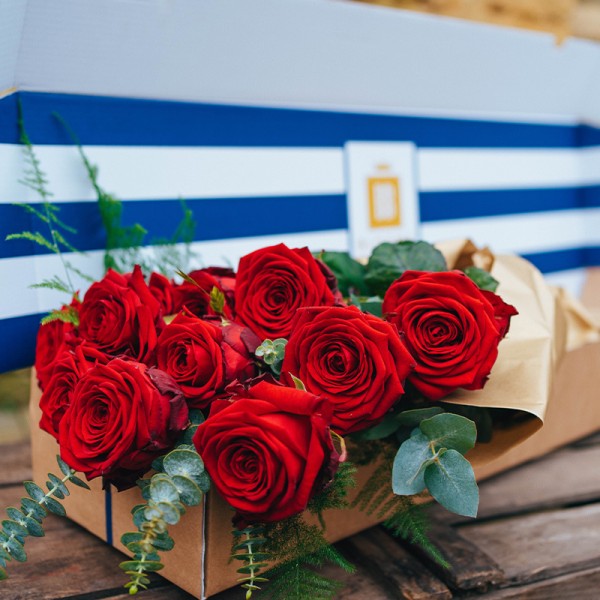 Valentine's Box of Red Roses