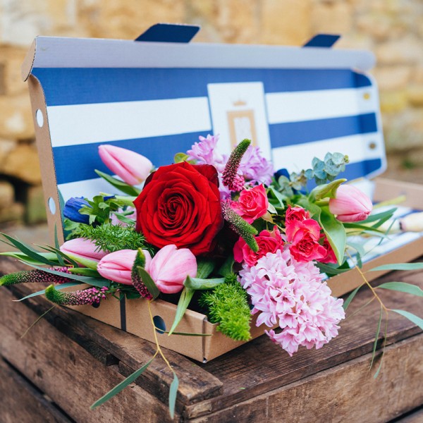 Valentine's Blooms in a Box (inc. 1 Red Rose) - Image 4